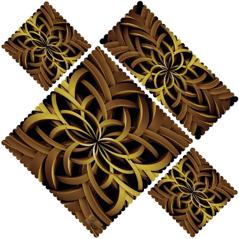 ست رومیزی 4 تکه رنس مدل SS31-42140