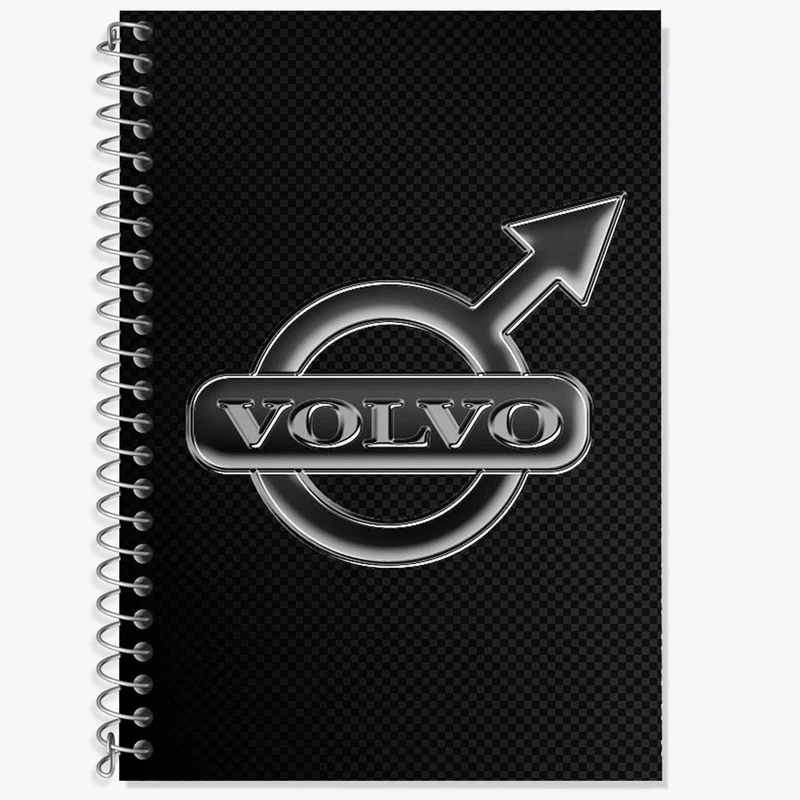 دفتر زبان 50 برگ خندالو مدل دو خط طرح ولوو volvo کد 23664
