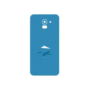 MAHOOT Minimal Paper Airplane Cover Sticker for Samsung Galaxy J6
