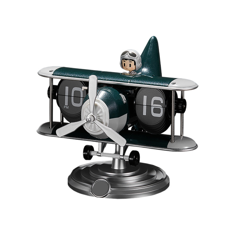ساعت رومیزی ورقه‌ای مدل هواپیما کد TN-110