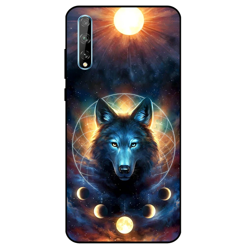 کاور مگافون طرح گرگ و ماه مدل 8006 مناسب برای گوشی موبایل هوآوی Y8P 2020	