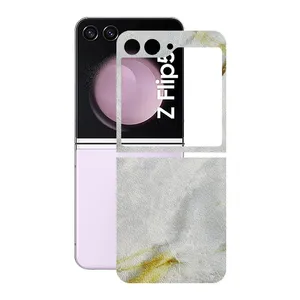 Remax cover sticker Leth model marble design suitable for Samsung Galaxy Z Flip5 mobile phone