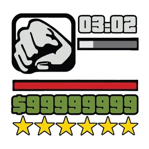 برچسب لپ تاپ پویا مارکت طرح GTA کد 4013