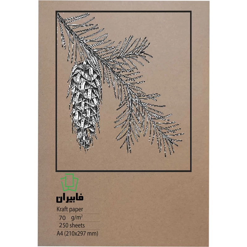 کاغذ کرافت A3 فابیران کد 115g50A3 بسته 50 عددی