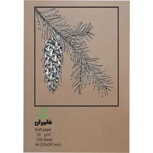 کاغذ کرافت A4 فابیران کد 115g250A4 بسته 250 عددی