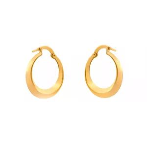 گوشواره طلا 18 عیار زنانه گالری روبی مدل  حلقه ای