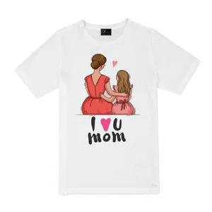 تی شرت دخترانه مدل MOM کد J93 رنگ سفید