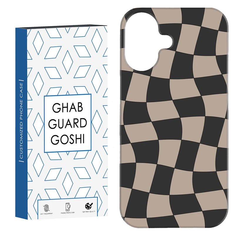 کاور قاب گارد گوشی طرح شطرنجی کد Dimo-476 مناسب برای گوشی اپل Iphone 16     