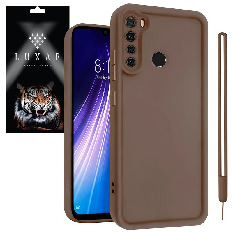 کاور لوکسار مدل note8 -Puffer band مناسب برای گوشی موبایل شیائومی Redmi Note 8 به همراه بند آویز 