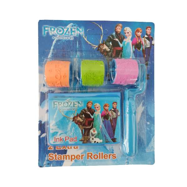 مهر مدل غلطکی طرح فروزن مجموعه 3 عددی به همراه استامپ