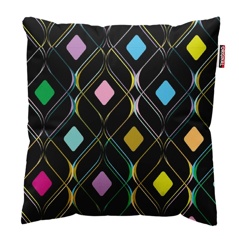  کوسن پاد آفرین طرح رنگی سایز 30*30 سانتی متر کد 968