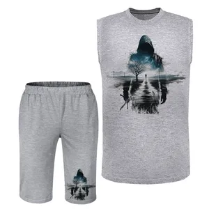 ست تاپ و شلوارک مردانه مدل اشین A311