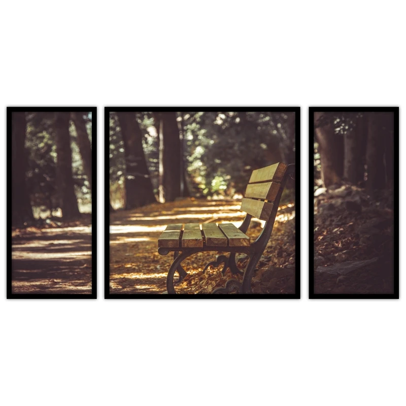 تابلو بکلیت طرح  هنری و کلاسیک مدل B-bu3154 مجموعه 3 عددی