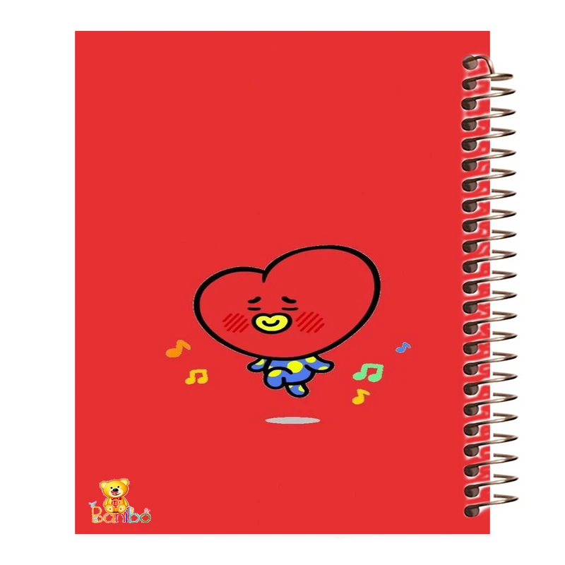 دفتر نقاشی 50 برگ بانیبو مدل شکلک قلبی کد 654