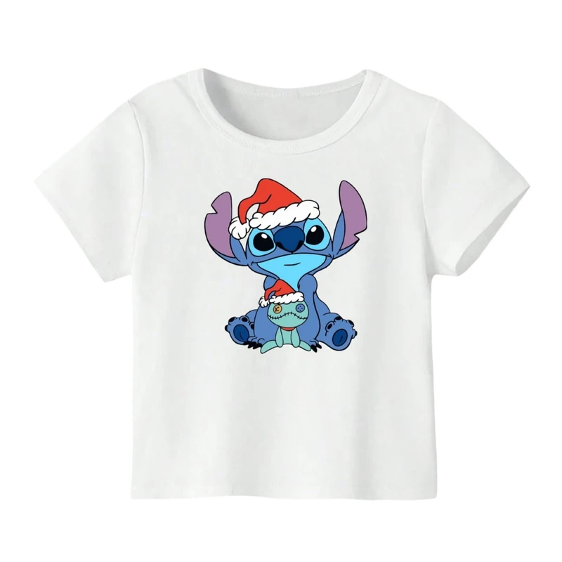 تی شرت آستین کوتاه بچگانه مدل استیچ کریسمس کد 4