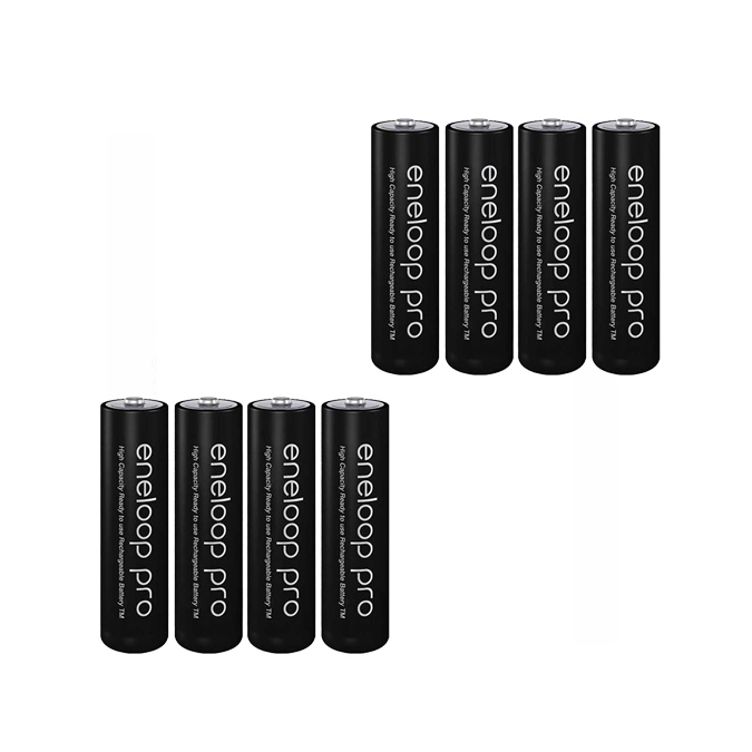 باتری قلمی قابل شارژ پاناسونیک مدل Eneloop Pro بسته 8 عددی