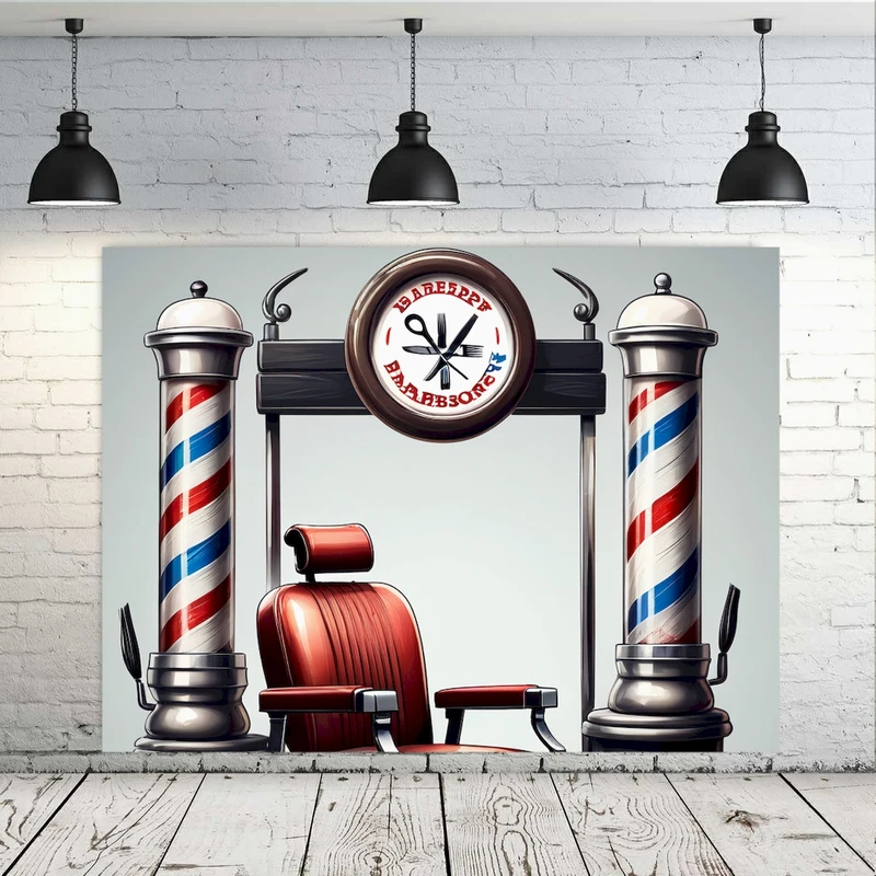 تابلو بوم طرح وسیله مدل آرایشگاه کد BR420