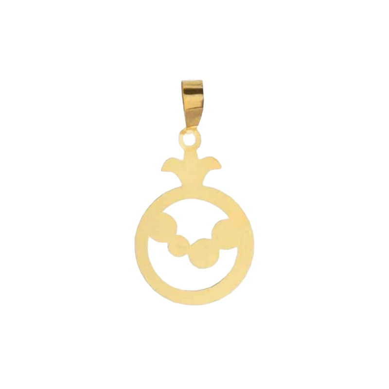 آویز گردنبند طلا 18 عیار زنانه مدل انار A401