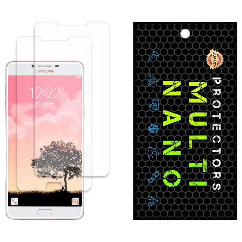 محافظ صفحه نمایش مات مولتی نانو مدل X-S2M مناسب برای گوشی موبایل سامسونگ Galaxy C9 Pro بسته دو عددی