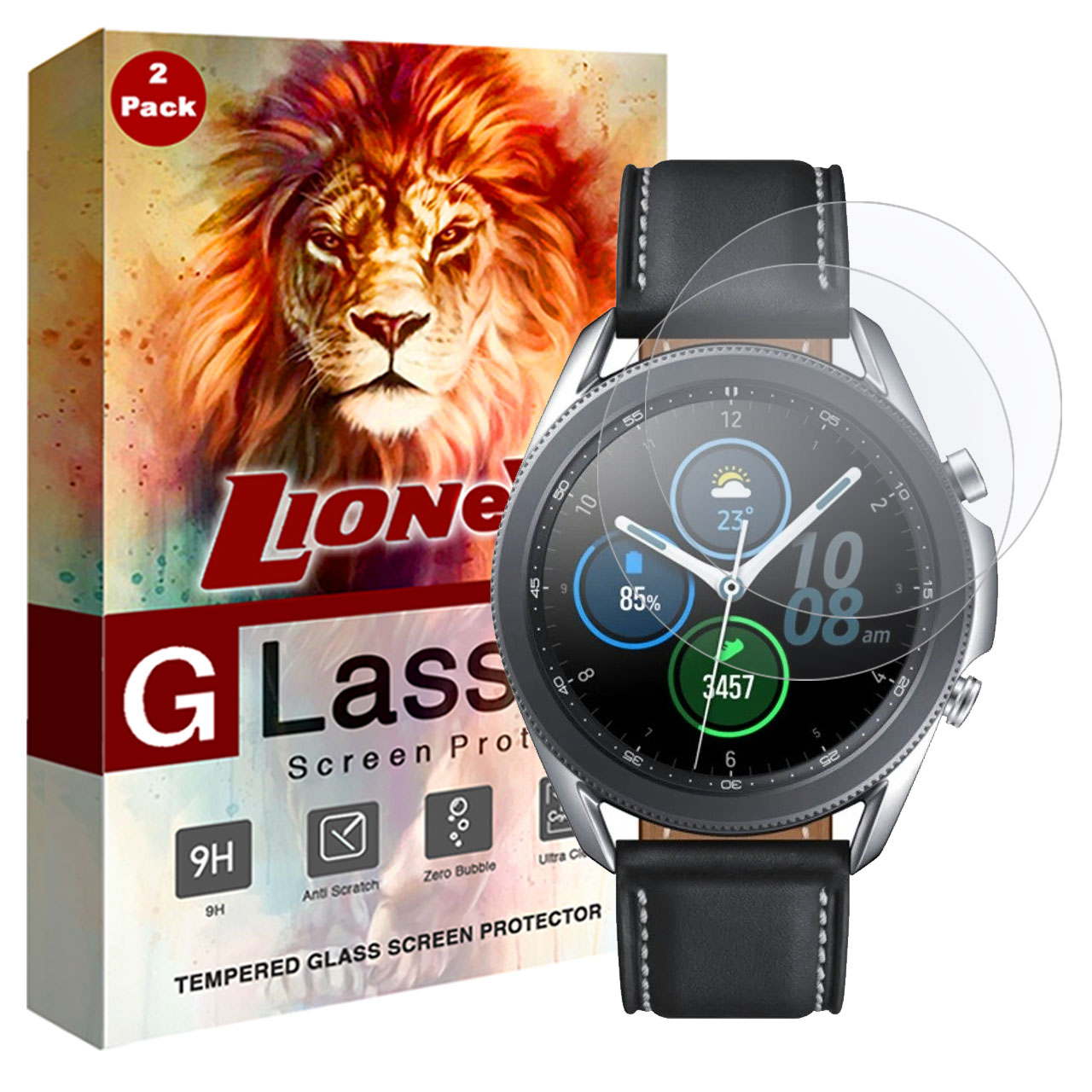 محافظ صفحه نمایش لایونکس مدل UPS مناسب برای ساعت هوشمند سامسونگ Galaxy Watch3 بسته دو عددی