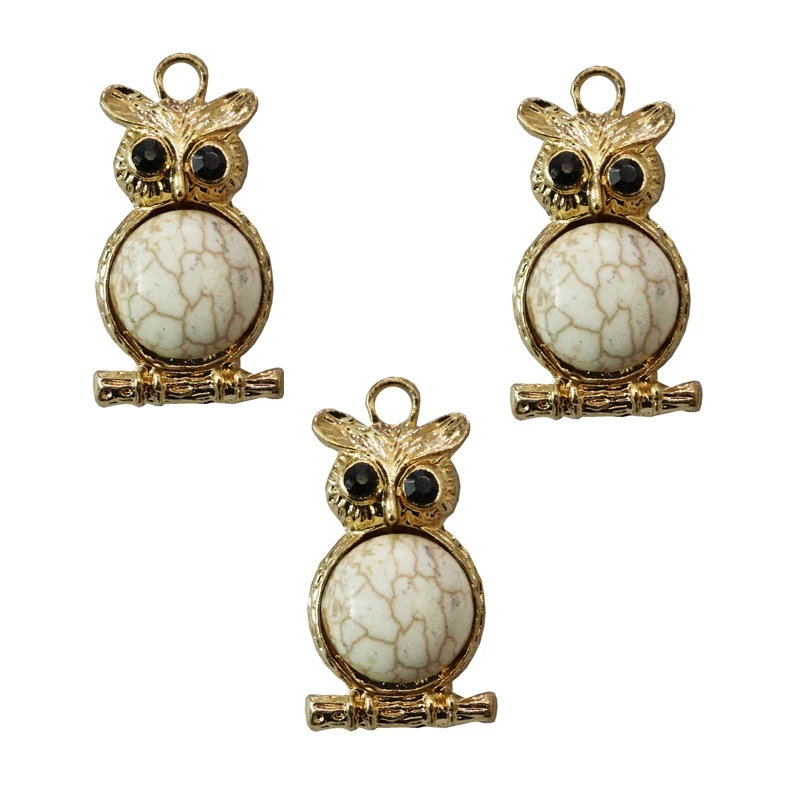 آویز گردنبند زنانه مدل  جغد دانا کد 11 بسته  3 عددی