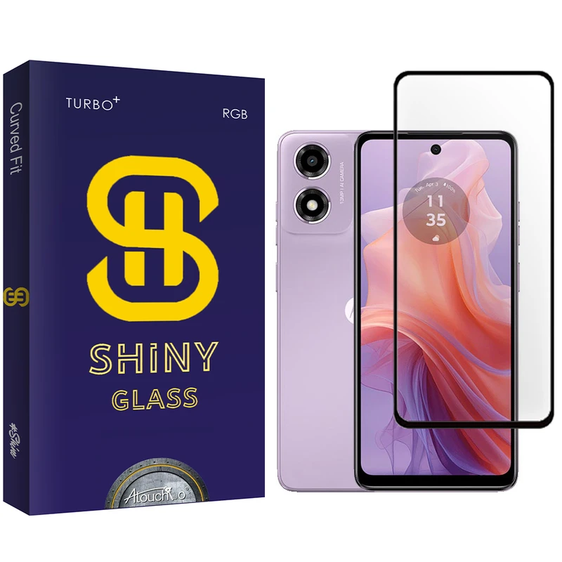 محافظ صفحه نمایش شیشه ای آتوچبو مدل Shiny مناسب برای گوشی موبایل موتورولا Moto E14