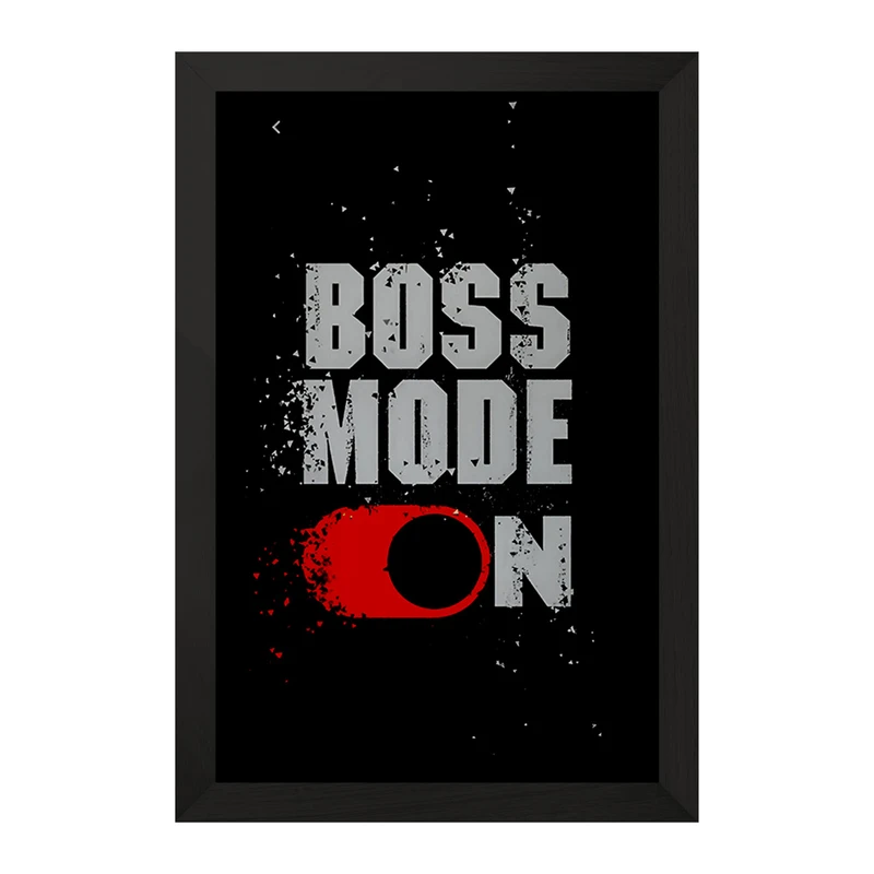 تابلو خندالو مدل Boss Mode On کد F4084