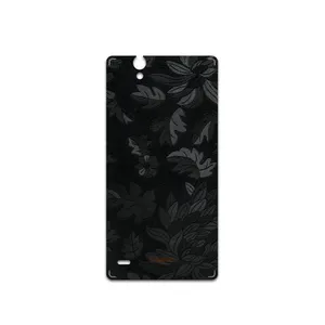 MAHOOT Black-Wildflower Cover Sticker for Sony Xperia C4