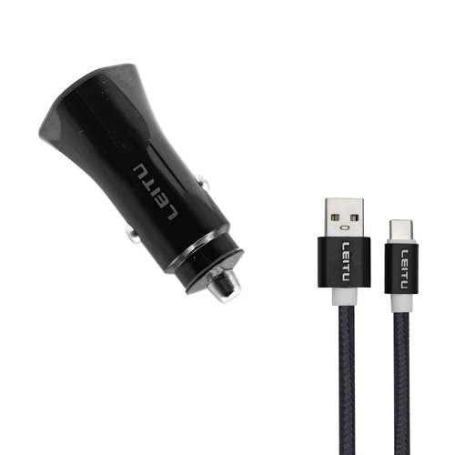 شارژر فندکی لیتو مدل LC-C14 به همراه کابل USB-C