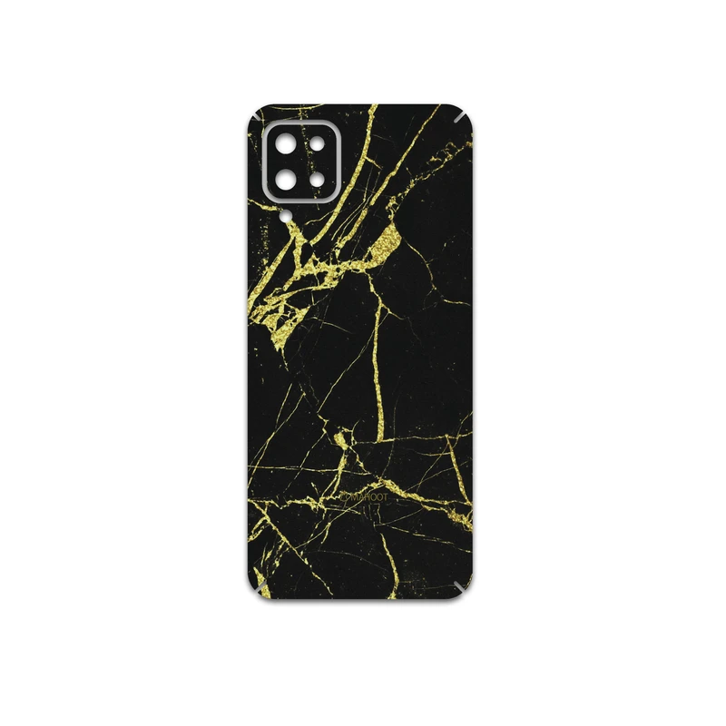 برچسب پوششی ماهوت مدل Graphite-Gold-Marble مناسب برای گوشی موبایل سامسونگ Galaxy A12