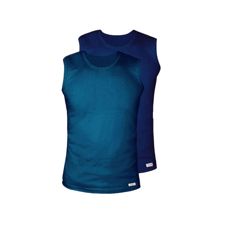 زیرپوش مردانه پنبینه مدل نخ پنبه خالص صادراتی مجموعه 2 عددی