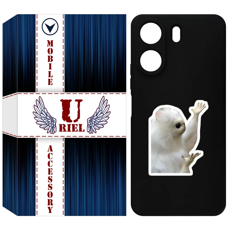 کاور یوریل مدل KSH کد 89 طرح میمون سفید مناسب برای گوشی موبایل شیائومی Redmi 13C 4G / Poco C65