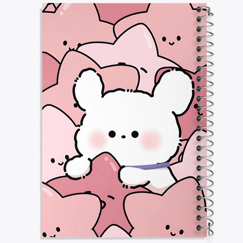 دفتر مشق 50 برگ خندالو طرح پترن کیوت کد N4691