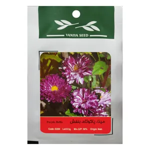 بذر گل مینا پاکوتاه بنفش وانیا سید مدل O204