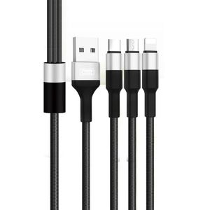 نقد و بررسی کابل تبدیل USB به USB-C /microUSB/ لایتنینگ ارلدام مدل EC-IMC041 طول 1 متر توسط خریداران