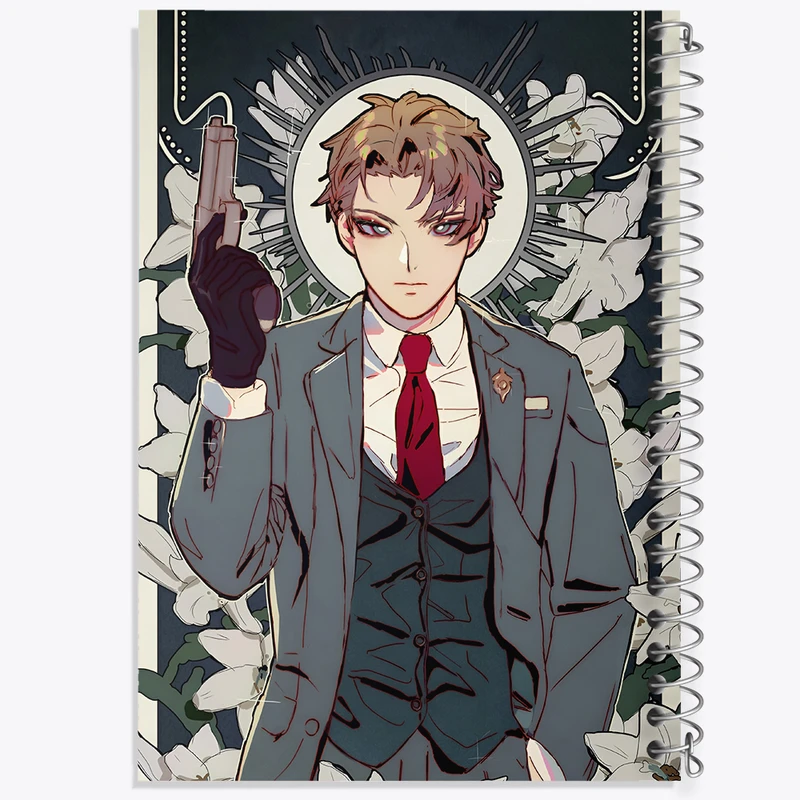 دفتر ژورنال نویسی 50 برگ خندالو مدل نقطه ای طرح لويد فورجر انیمه اسپای ایکس فمیلی کد N4954