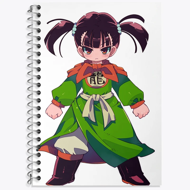 دفتر زبان 50 برگ خندالو مدل دو خط طرح بازی دراگون کوئست (Dragon Quest) کد 35175