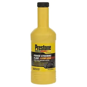 روغن هیدرولیک پرستون مدل Power Steering Fluid + Stop Leak حجم 355 میلی لیتر