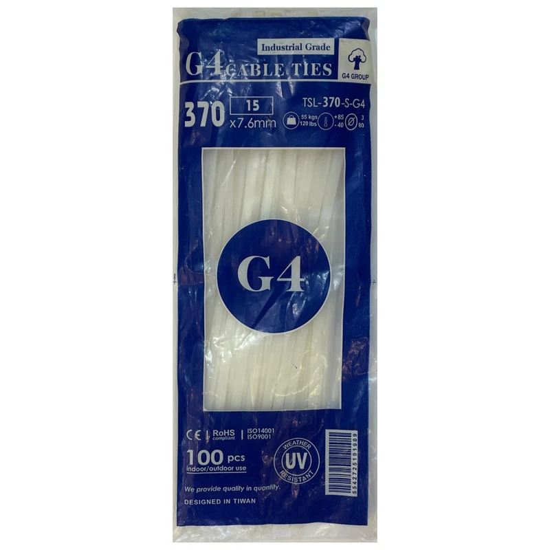 بست کمربندی جی فور مدل 7.6*370 G4 بسته 100 عددی بست کمربندی جی فور مدل 7.6*370 G4 بسته 100 عددی