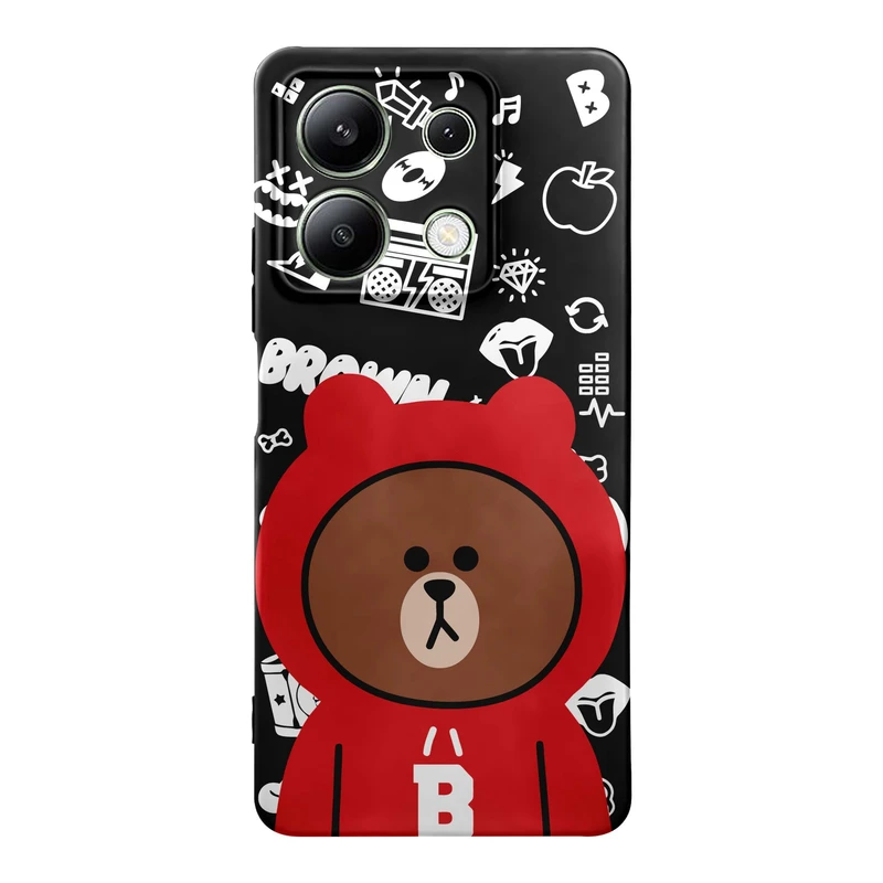کاور قاب گارد طرح خرس لاین کد a8744 مناسب برای گوشی موبایل شیائومی Redmi Note 13 4G