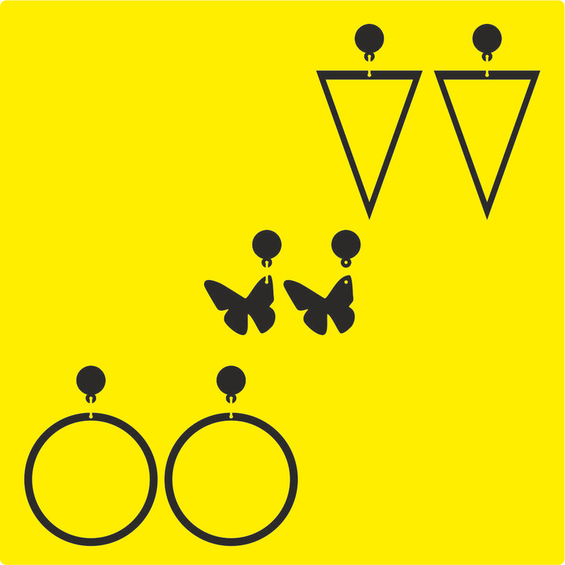 گوشواره دخترانه کد 307 مجموعه 3 عددی گوشواره دخترانه کد 307 مجموعه 3 عددی