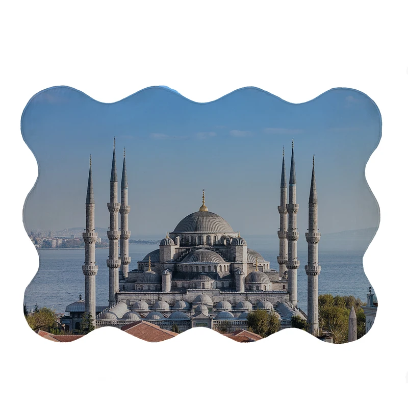 پادری مدل دالبر طرح تاج محل کد 5646 سایز 80x110 سانتی متر