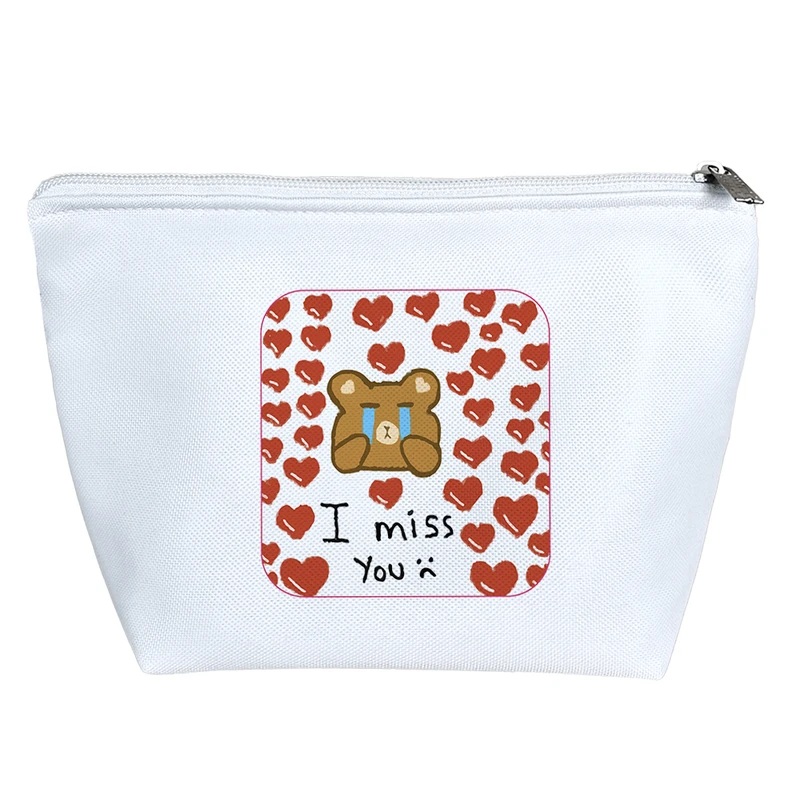 کیف لوازم آرایش دخترانه خندالو مدل دلم برات تنگ شده کد 8368