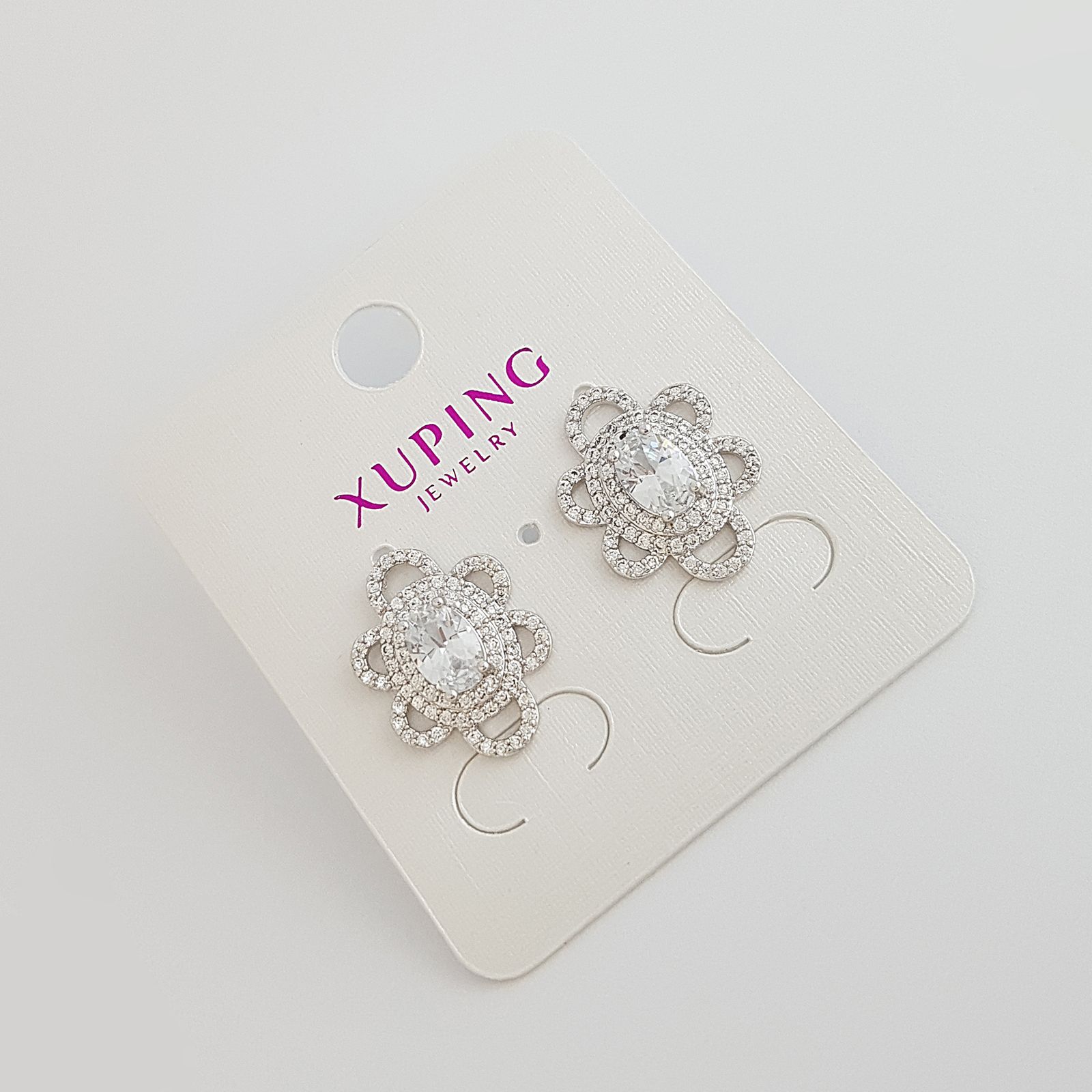 گوشواره زنانه ژوپینگ مدل گل کد XP495 -  - 5