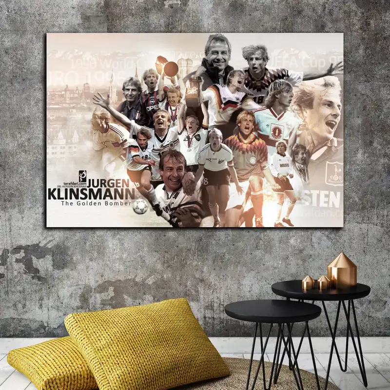 تابلو شاسی بکلیت طرح بازیکن تیم ملی فوتبال آلمان یورگن کلینزمن مدل SH-S6923
