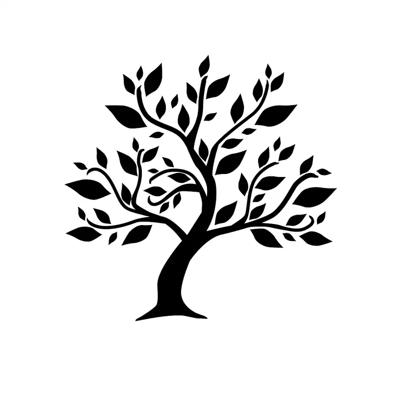 شابلون باتیس آرت طرح درخت کد 50-264