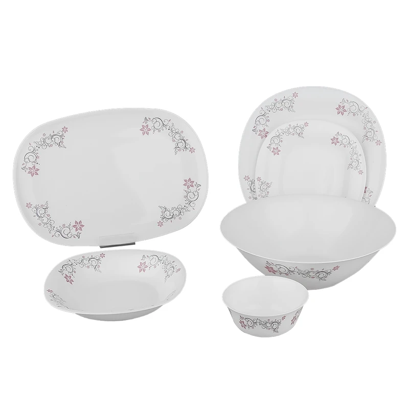 سرویس غذاخوری اوپال 26 پارچه 6 نفر لومینارک مدل نیو کارین اینتیس