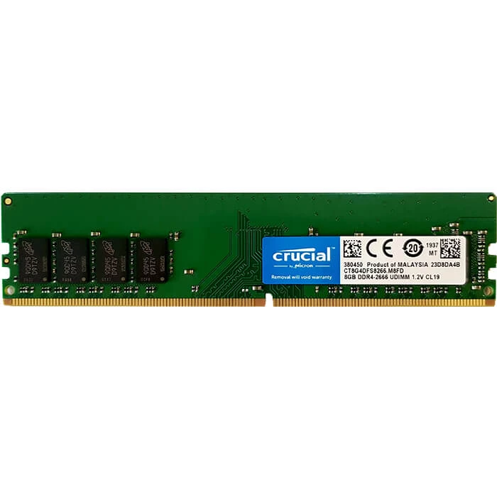 رم دسکتاپ DDR4 تک کاناله 2666 مگاهرتز CL19 کروشیال ظرفیت 8 گیگابایت  عکس شماره 1