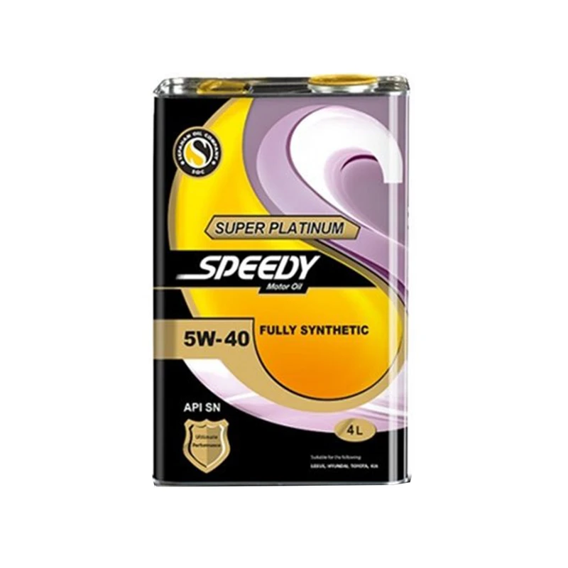 روغن موتور اسپیدی مدل سوپر پلاتینیوم SN 5W40 حجم چهار لیتر