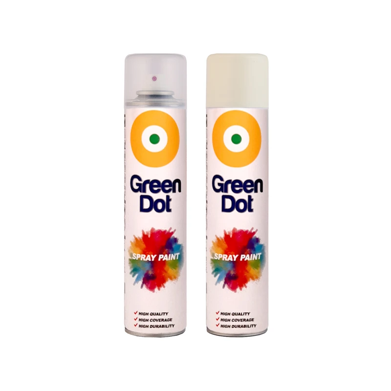 اسپری رنگ کرم و نقره ای گرین دات مدل green2 حجم 250 میلی لیتر